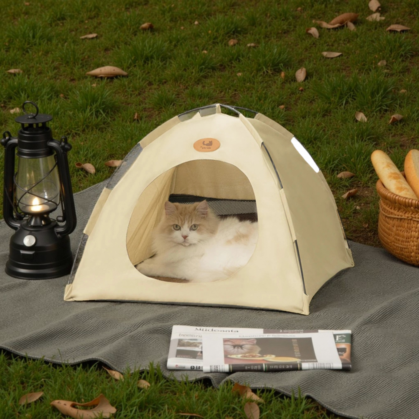 Petopia Waterproof Pet Tent Bed – Indoor/Outdoor Cat & Dog Kennel